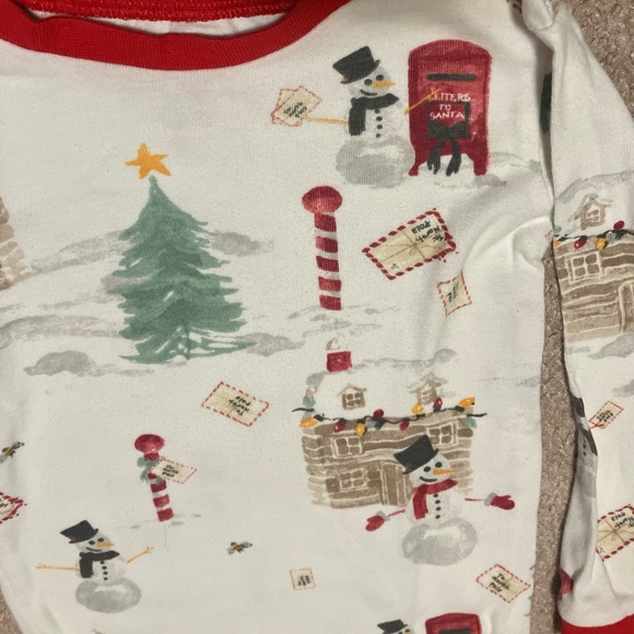 Burt's Bees 2-Pc Unisex LS Organic Cotton Pajama Set, Multi - Size 2T (GUC) - Picture 3 of 7